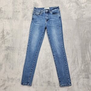 Klique B. Jeans Womens 5 Juniors Blue Mid Rise Skinny Slim Stretch Denim Casual